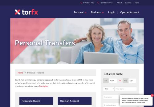 
                            3. Personal Foreign Exchange | International Money Transfers | TorFX