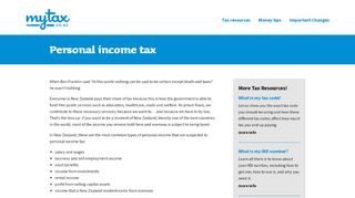 
                            5. Personal income tax | MyTax.co.nz