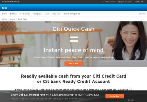 
                            2. Personal Loan - Apply for Personal Loan Online - Citibank Singapore