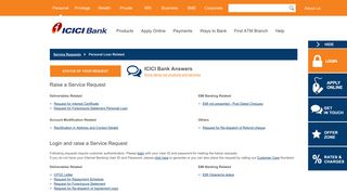 
                            10. Personal Loan Related - ICICI Bank