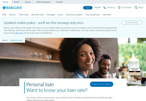 
                            11. Personal loan | You could see your rate then apply | Barclays