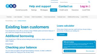 
                            1. Personal Loans | Existing Customers | TSB Bank