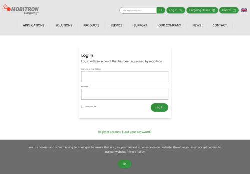 
                            8. Personal login & Cargolog Online | Mobitron