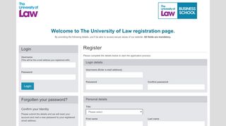 
                            9. Personal login - The University of Law