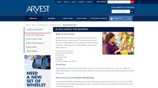 
                            2. Personal Mobile Web Banking from Arvest Bank