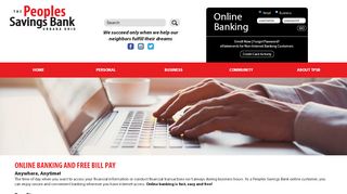 
                            5. Personal Online Banking / Bill Pay | The Peoples Savings ...