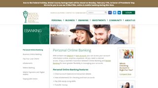 
                            8. Personal Online Banking | Bristol County Savings Bank