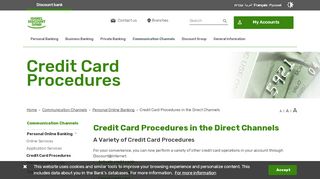 
                            12. Personal Online Banking - Credit Card Procedures - ...