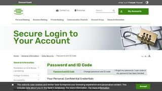 
                            12. Personal Online Banking - Password and ID code - Discount Bank ...