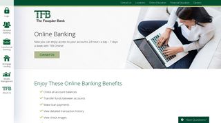 
                            4. Personal Online Banking - The Fauquier Bank