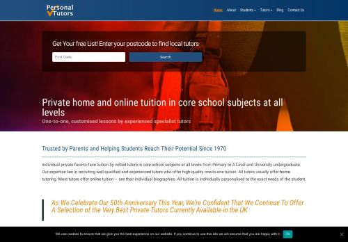 
                            2. Personal Tutors - Private Tutors for Home Tuition in All Subjects