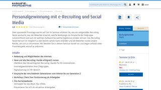 
                            4. Personalgewinnung mit e-Recruiting und Social ... - Haufe Akademie