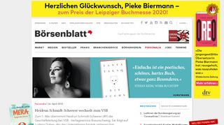 
                            12. Personalia Heidrun Schmidt-Scheerer wechselt zum VSB - Börsenblatt