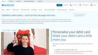 
                            7. Personalise your debit card | Barclays