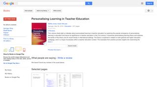 
                            12. Personalising Learning in Teacher Education
