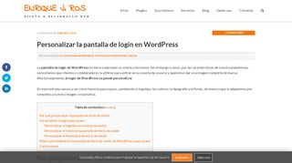 
                            10. Personalizar la pantalla de login en WordPress - Enrique J. Ros