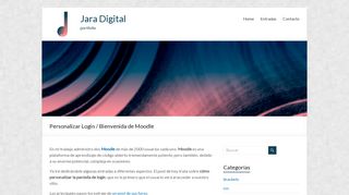 
                            2. Personalizar Login / Bienvenida de Moodle – Jara Digital