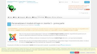 
                            6. Personalizzare il modulo di login in Joomla 3 - prima parte