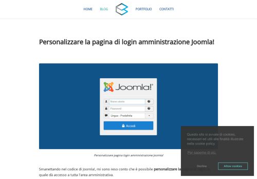 
                            11. Personalizzare la pagina di login amministrazione Joomla!