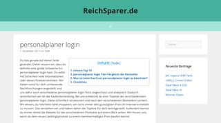 
                            10. 【ᐅᐅ】personalplaner login Test - Die Bestseller im Test Vergleich