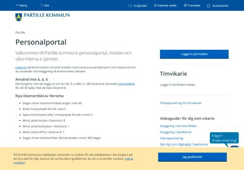 
                            1. Personalportal - Partille kommun