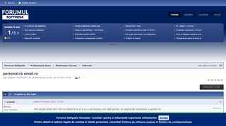 
                            3. personal.ro email.ro - Forumul Softpedia