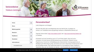 
                            11. Personalverkauf - Seniorenbeirat | Telekom Göttingen