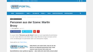 
                            10. Personen aus der Szene: Martin Brosy - SEO Portal