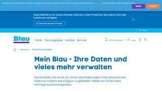 
                            1. Persönliche Daten ändern: Infos für Blau Prepaid-Kunden