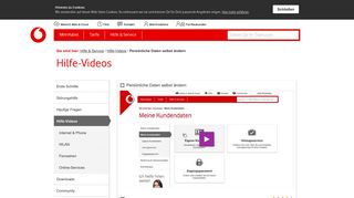 
                            5. Persönliche Daten selbst ändern - MeinKabel-Kundenportal - Vodafone