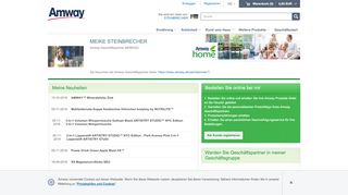 
                            12. Persönliche Seite - steinmei | Amway