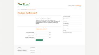 
                            3. Persönlicher Kundenbereich von FlexStrom – Zugangsdaten ...