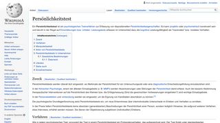 
                            9. Persönlichkeitstest – Wikipedia