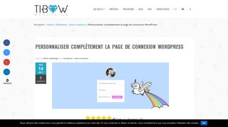 
                            6. Personnaliser complètement la page de connexion WordPress | Tibow ...