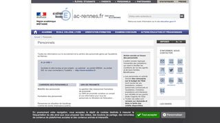 
                            6. Personnels - ac-rennes.fr - Académie de Rennes