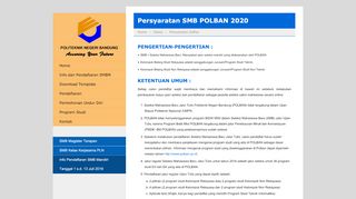 
                            7. Persyaratan SMB POLBAN 2018 - SMB | Politeknik Negeri Bandung