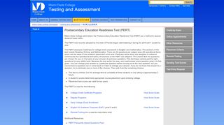 
                            12. PERT - Testing - Miami Dade College