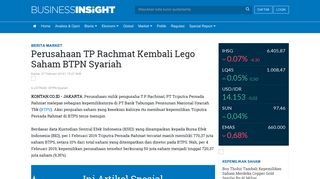 
                            12. Perusahaan TP Rachmat Kembali Lego Saham BTPN Syariah - Kontan