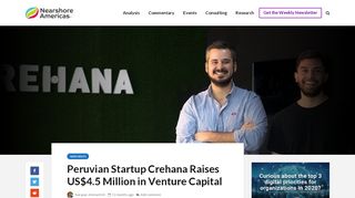 
                            12. Peruvian Startup Crehana Raises US$4.5 Million in Venture Capital ...