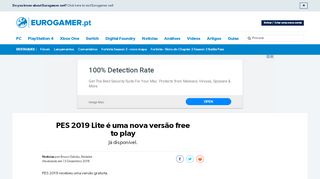 
                            13. PES 2019 Lite é uma nova versão free to play • Eurogamer.pt