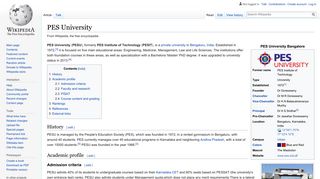 
                            13. PES University - Wikipedia