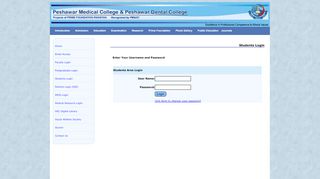 
                            13. Peshawar Medical College - Students Login