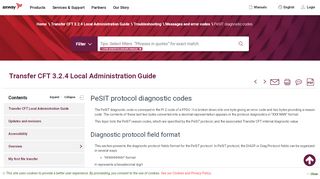 
                            5. PeSIT protocol diagnostic codes - Axway Documentation