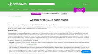 
                            7. Pet Heaven | Terms and Conditions