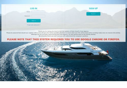 
                            2. Peter Insull's Yacht Marketing | The Crew Agency | Crew Registration