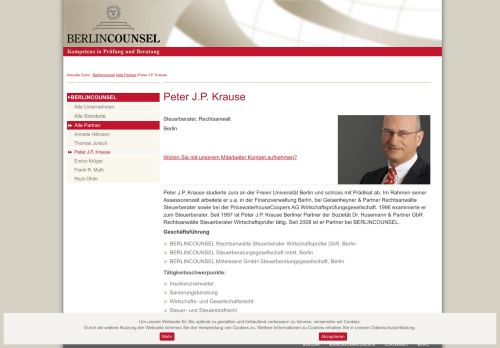 
                            8. Peter J.P. Krause - BERLINCOUNSEL