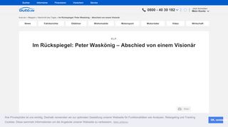 
                            8. Peter Waskönig – Abschied von einem Visionär - Auto.de