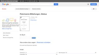 
                            9. Petermanns Mitteilungen, Globus - Google Books-Ergebnisseite
