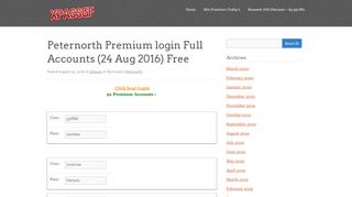 
                            5. Peternorth Premium login Full Accounts - xpassgf