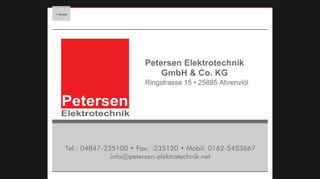 
                            8. Petersen Elektrotechnik GmbH & Co.KG - Home